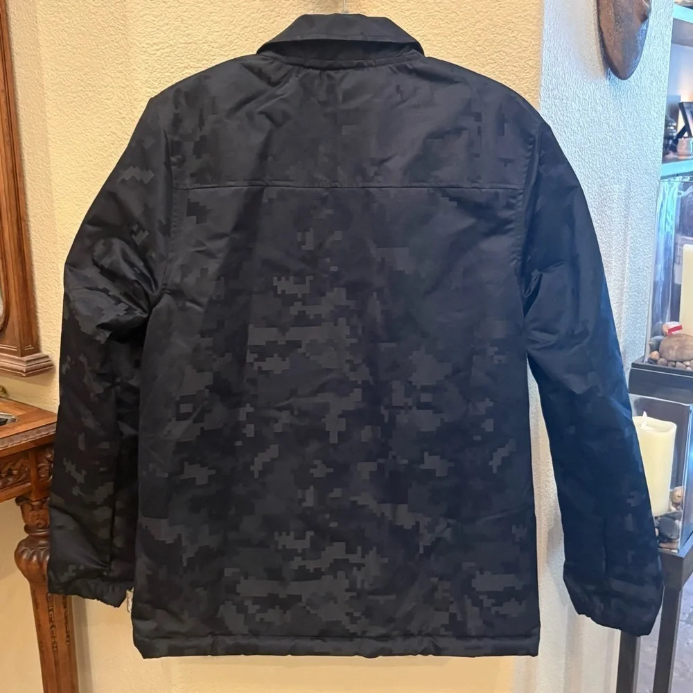NIKE Black LA Chargers Salute To Service Sideline Satin Full-Snap Jacket-Medium